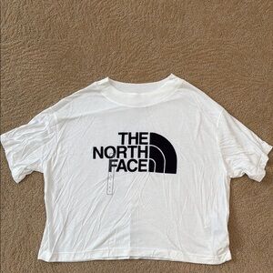 The North Face White Tee with Black Logo